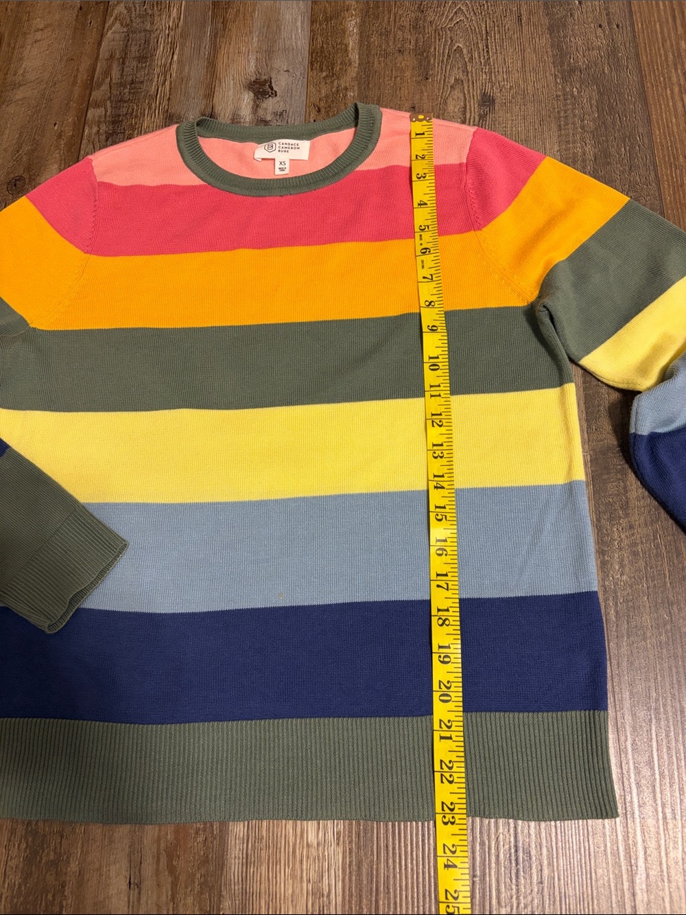Candace Cameron Bure Striped Sweater Size XS - Picture 2 of 5